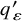 q prime Subscript epsilon