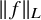 StartMetric f EndMetric Subscript upper L