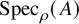 upper S p e c Subscript rho Baseline left parenthesis upper A right parenthesis