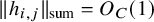 StartMetric h Subscript i comma j Baseline EndMetric Subscript sum Baseline equals upper O Subscript upper C Baseline left parenthesis 1 right parenthesis