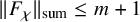 StartMetric upper F Subscript chi Baseline EndMetric Subscript sum Baseline less than or equals m plus 1