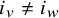 i Subscript v Baseline not equals i Subscript w