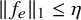 StartMetric f Subscript e Baseline EndMetric Subscript 1 Baseline less than or equals eta