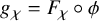 g Subscript chi Baseline equals upper F Subscript chi Baseline ring phi