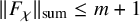 StartMetric upper F Subscript chi Baseline EndMetric Subscript sum Baseline less than or equals m plus 1