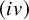 left parenthesis i v right parenthesis