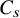 upper C Subscript s