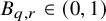 upper B Subscript q comma r Baseline element of left parenthesis 0 comma 1 right parenthesis