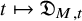 t right arrow from bar German upper D Subscript upper M comma t