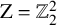 normal upper Z equals double struck upper Z 2 squared