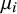 mu Subscript i