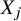 upper X Subscript j