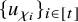 left brace u Subscript chi Sub Subscript i Subscript Baseline right brace Subscript i element of left bracket t right bracket