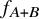 f Subscript upper A plus upper B