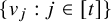 StartSet v Subscript j Baseline colon j element of left bracket t right bracket EndSet