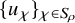 left brace u Subscript chi Baseline right brace Subscript chi element of upper S Sub Subscript rho