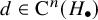d element of normal upper C Superscript n Baseline left parenthesis upper H Subscript bullet Baseline right parenthesis