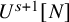 upper U Superscript s plus 1 Baseline left bracket upper N right bracket