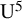 normal upper U Superscript 5