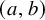 left parenthesis a comma b right parenthesis