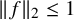 StartMetric f EndMetric Subscript 2 Baseline less than or equals 1