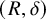 left parenthesis upper R comma delta right parenthesis