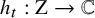 h Subscript t Baseline colon normal upper Z right arrow double struck upper C