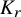 upper K Subscript r