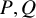 upper P comma upper Q