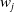 w Subscript j