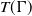 upper T left parenthesis normal upper Gamma right parenthesis