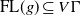 normal upper F normal upper L left parenthesis g right parenthesis subset of or equal to upper V normal upper Gamma