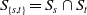 upper S Subscript StartSet s comma t EndSet Baseline equals upper S Subscript s Baseline intersection upper S Subscript t