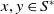 x comma y element of upper S Superscript asterisk