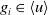 g Subscript i Baseline element of left angle bracket u right angle bracket