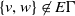 StartSet v comma w EndSet not an element of upper E normal upper Gamma