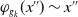 phi Subscript g Sub Subscript k Baseline left parenthesis x Superscript double prime Baseline right parenthesis tilde x double prime