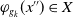 phi Subscript g Sub Subscript k Baseline left parenthesis x Superscript double prime Baseline right parenthesis element of upper X