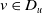 v element of upper D Subscript u