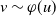 v tilde phi left parenthesis u right parenthesis