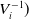 upper V Subscript i Superscript negative 1 Baseline right parenthesis