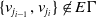StartSet v Subscript j Sub Subscript i minus 1 Subscript Baseline comma v Subscript j Sub Subscript i Subscript Baseline EndSet not an element of upper E normal upper Gamma