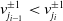 v Subscript j Sub Subscript i minus 1 Superscript plus or minus 1 Baseline less than v Subscript j Sub Subscript i Superscript plus or minus 1