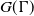 upper G left parenthesis normal upper Gamma right parenthesis