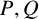 upper P comma upper Q