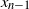 x Subscript n minus 1