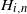 upper H Subscript i comma n