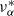 nu Subscript alpha Superscript asterisk