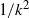 1 divided by k squared