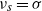 nu Subscript s Baseline equals sigma